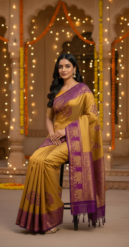 Premium Silk with Intricate Weaves