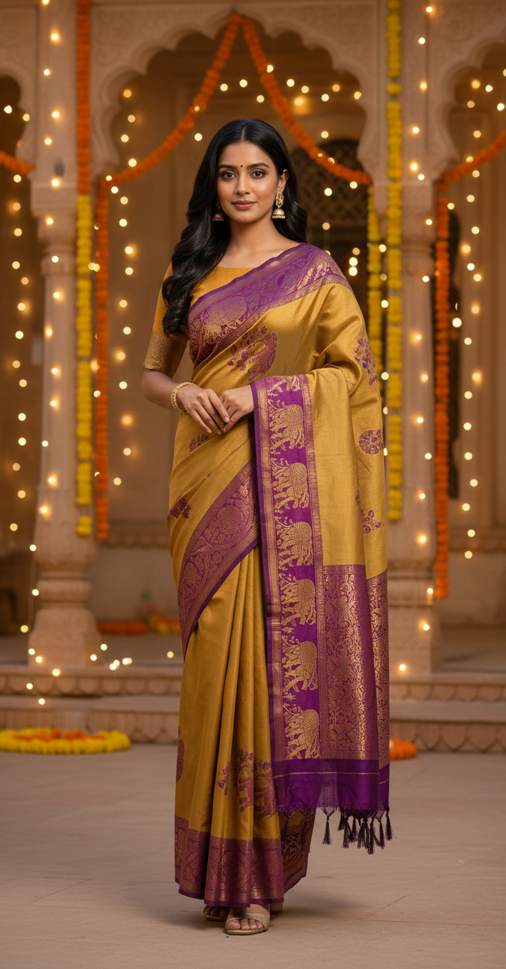 Premium Silk with Intricate Weaves