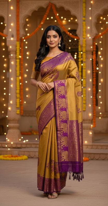 Premium Silk with Intricate Weaves