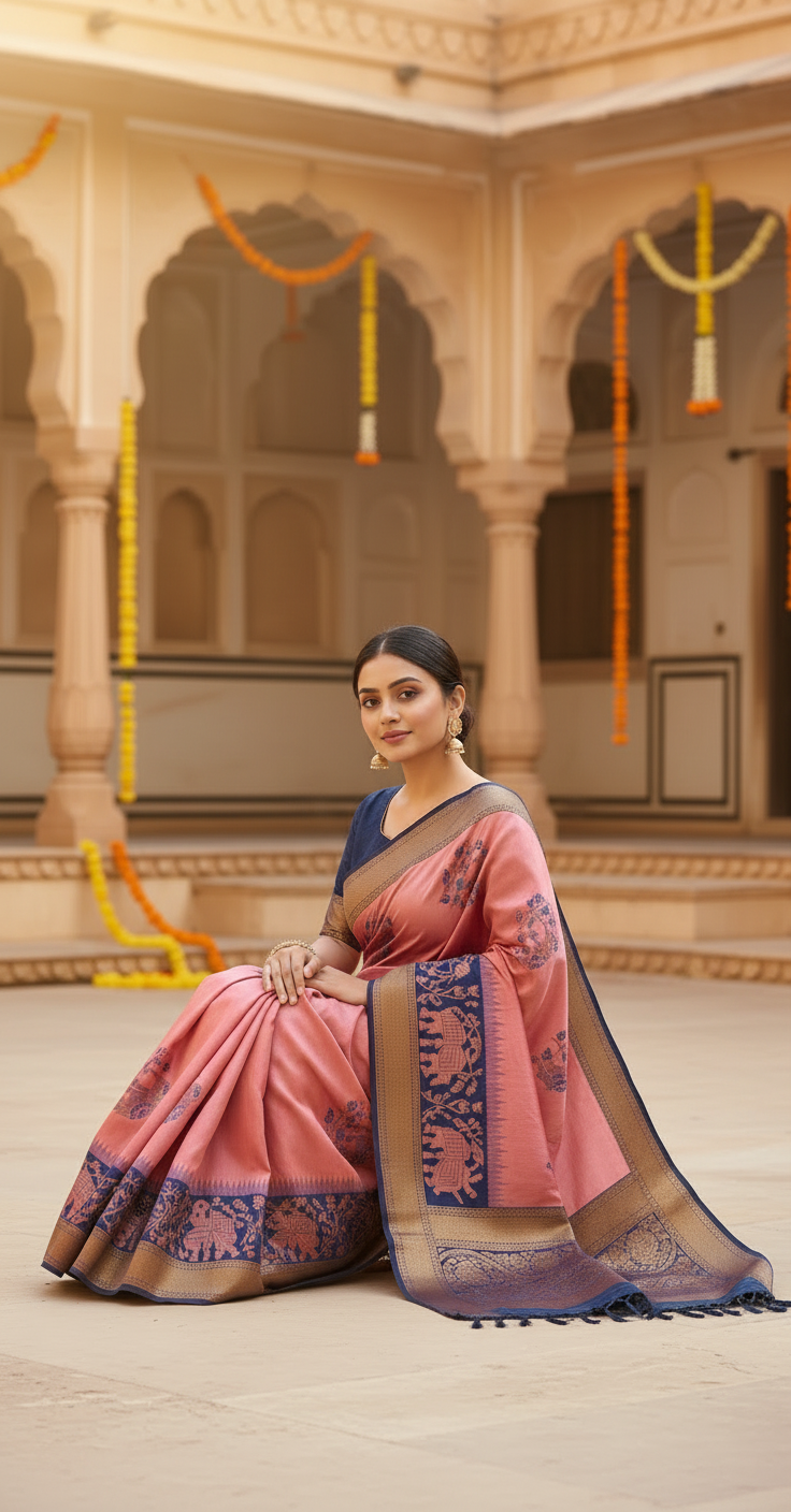 Premium Silk with Intricate Weaves