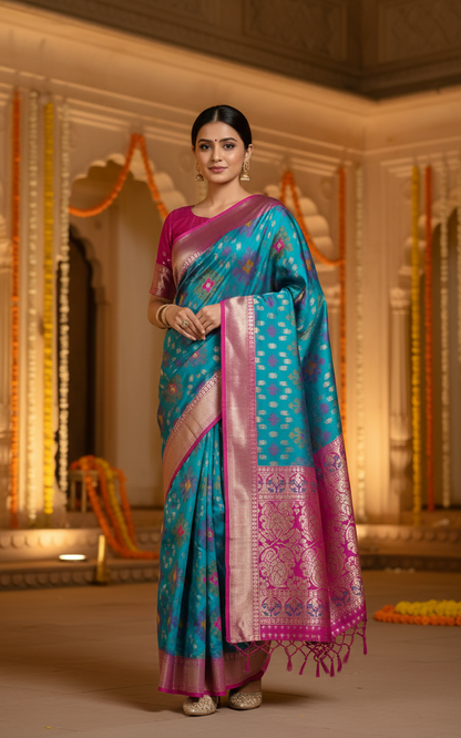 Premium Silk with Intricate Weaves