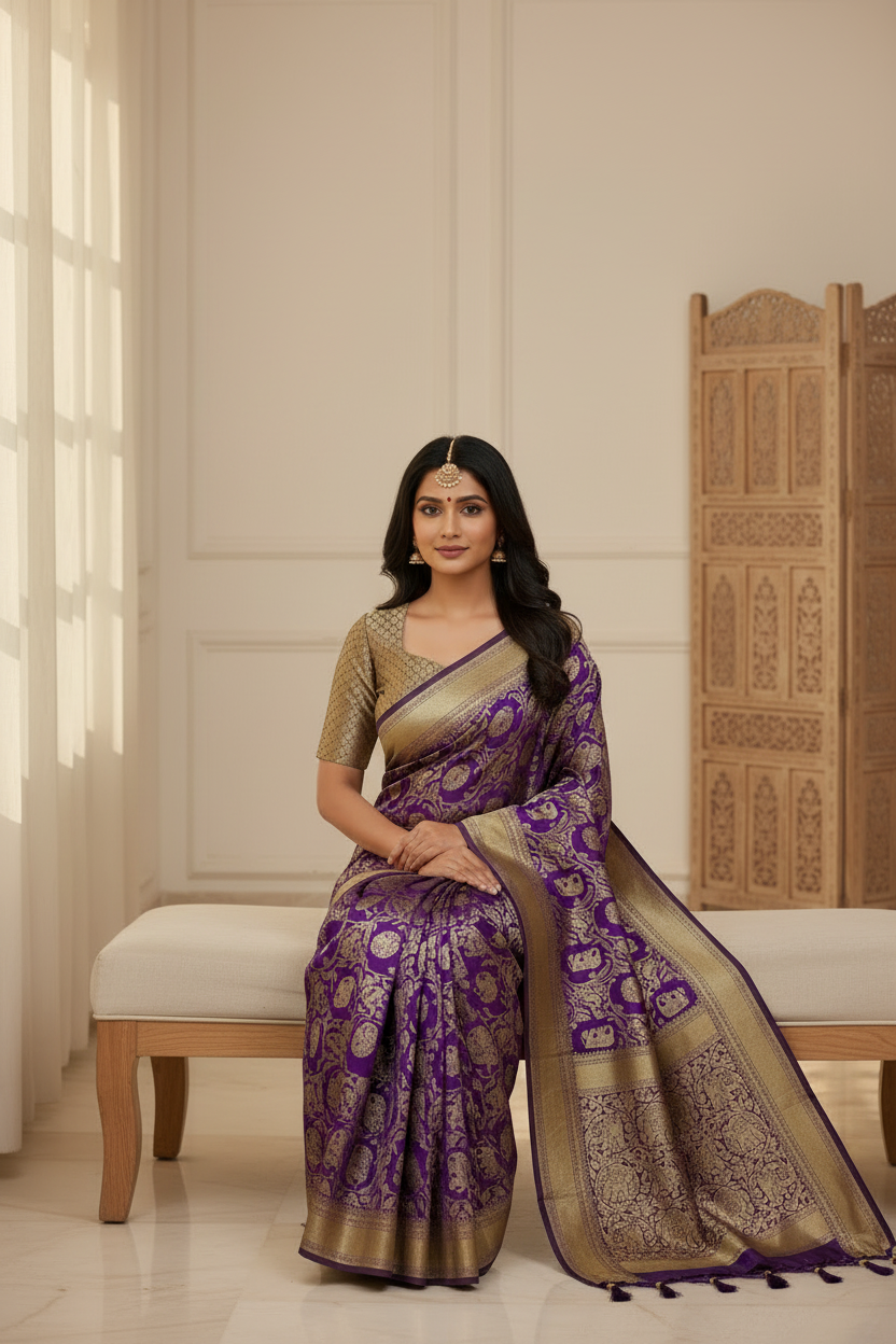 Premium Silk with Intricate Weaves