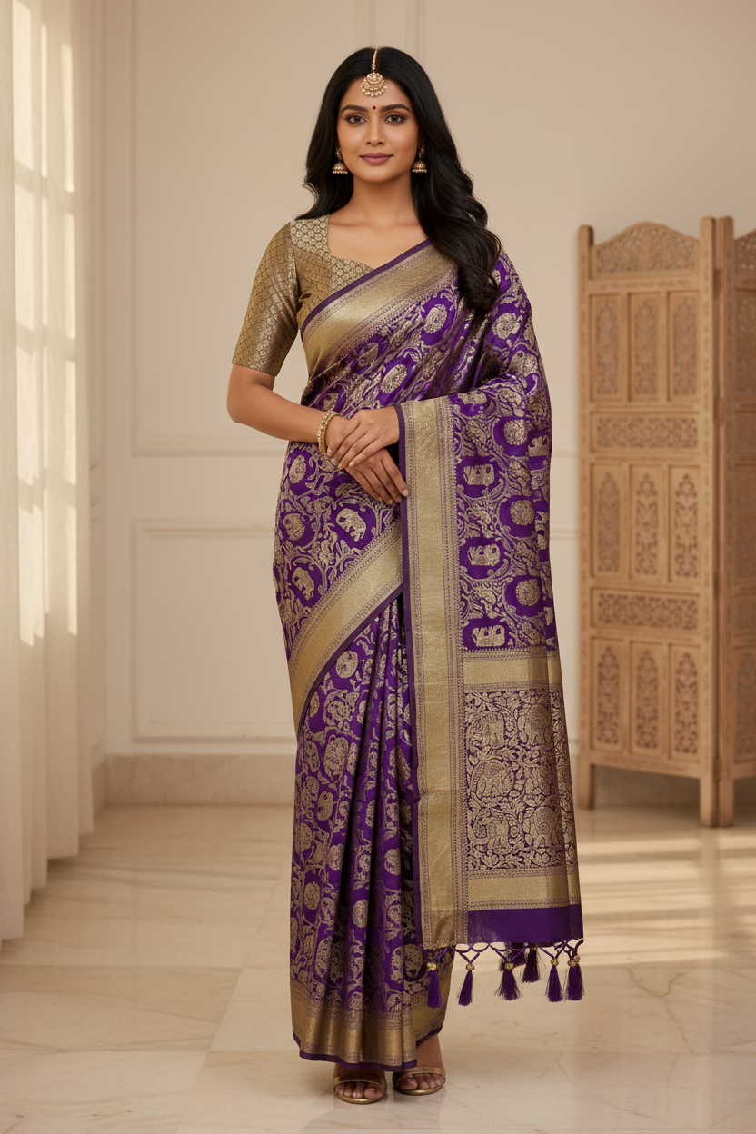 Premium Silk with Intricate Weaves
