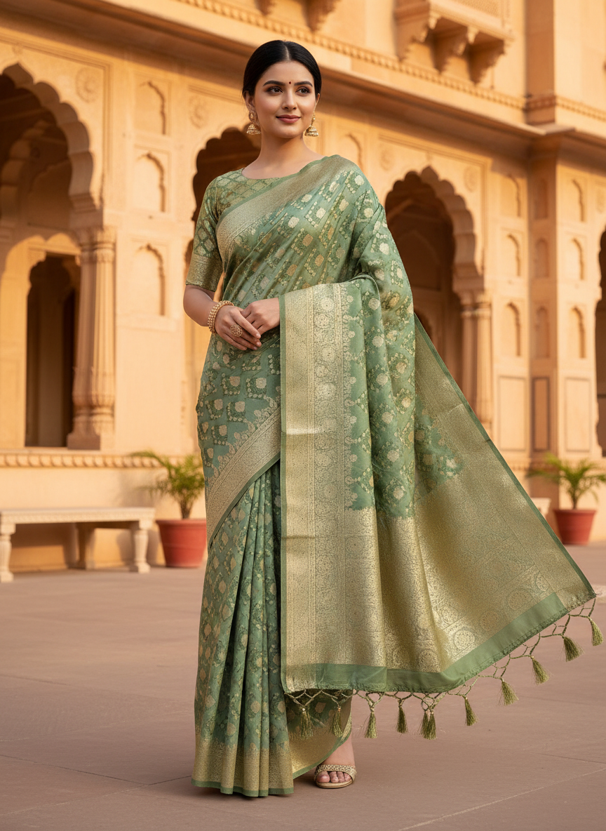 Premium Silk with Intricate Weaves