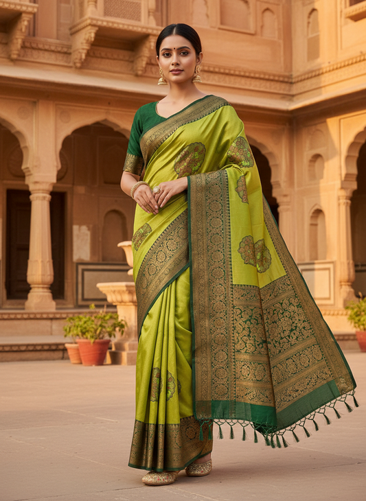 Premium Silk with Intricate Weaves