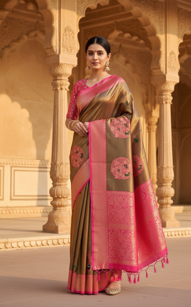 Premium Silk with Intricate Weaves