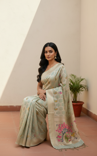 Premium Silk with Intricate Weaves