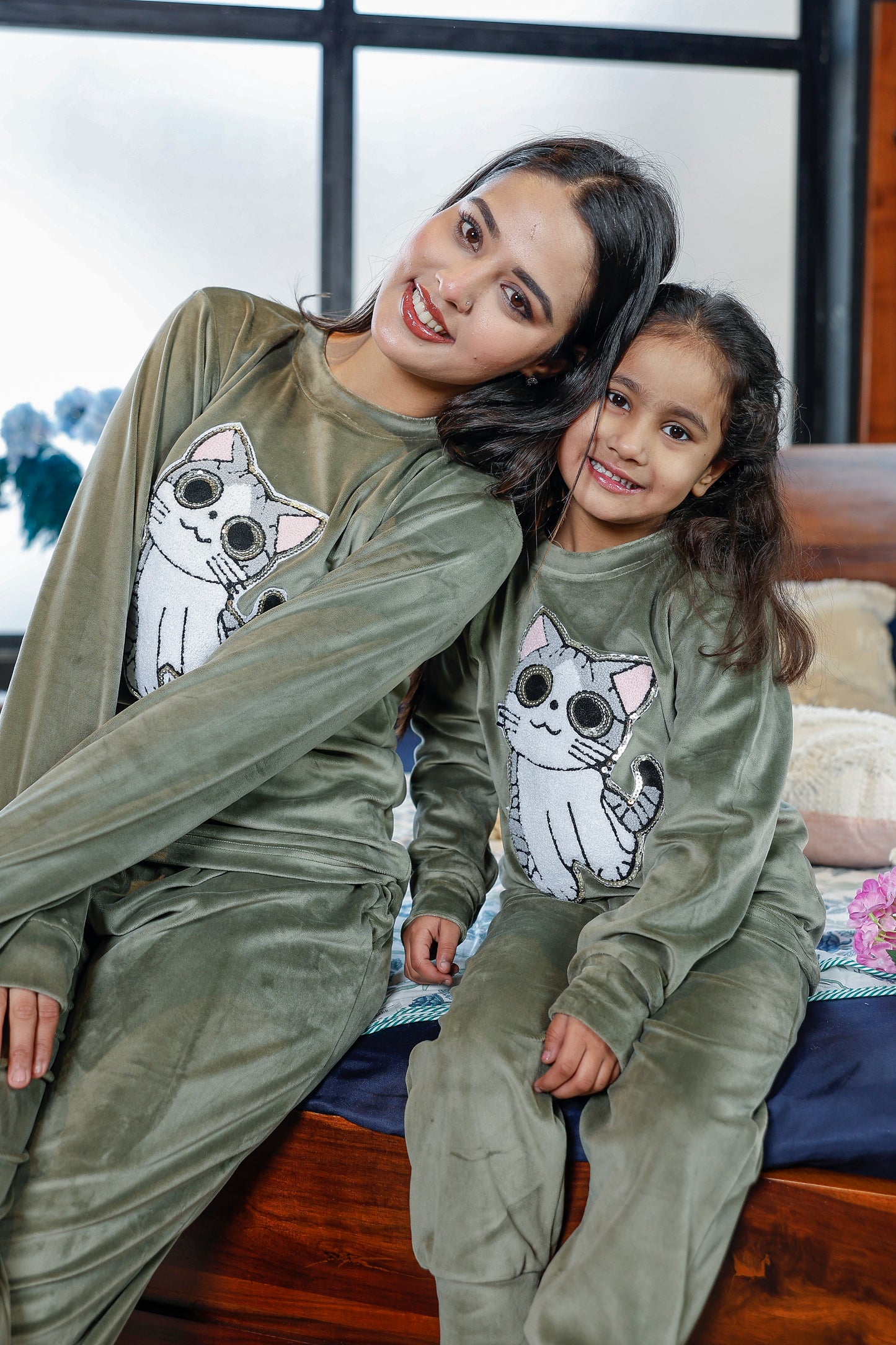 Mother Baby Night Suit