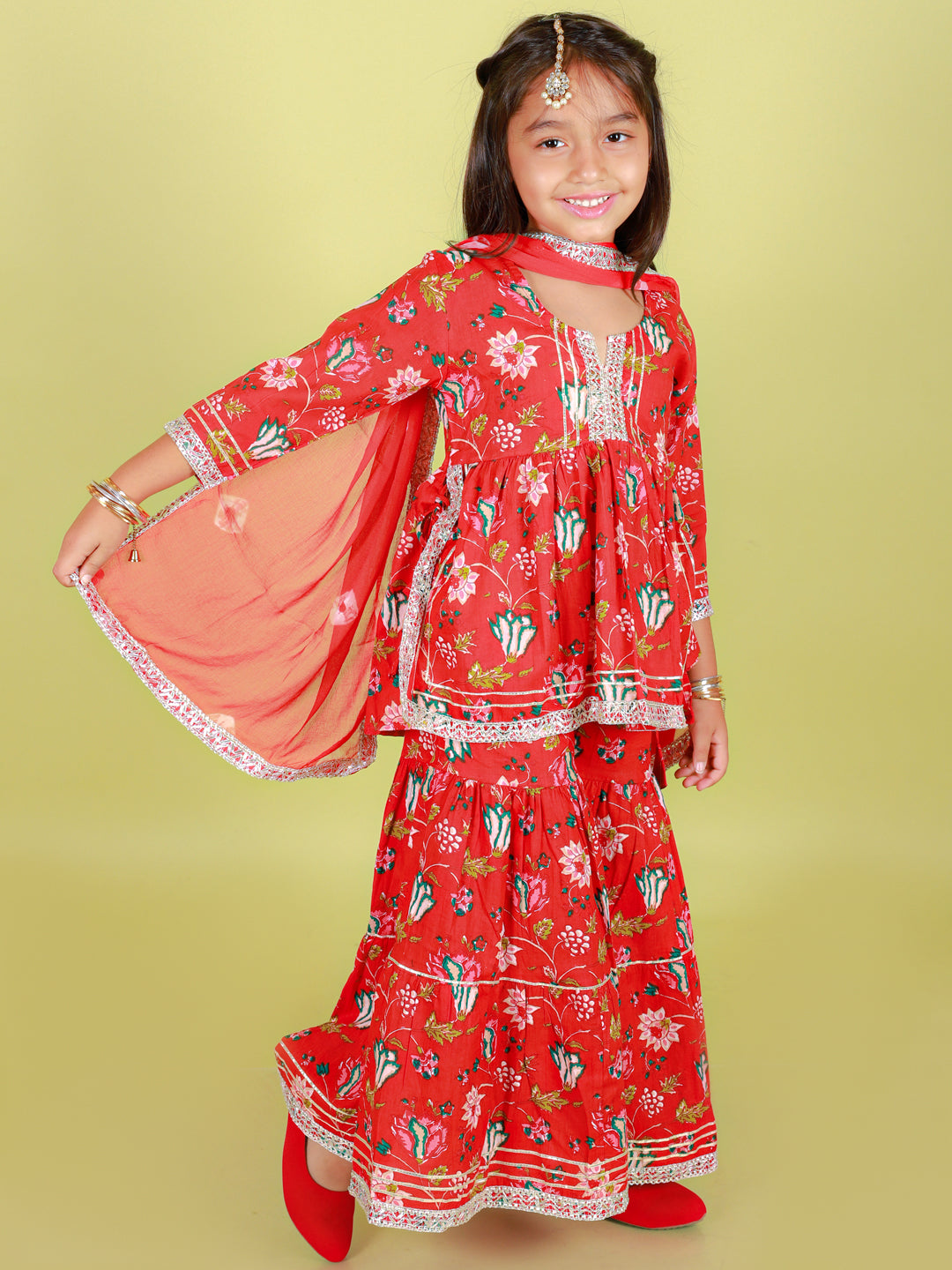 Sharara, kurta and Duptta set