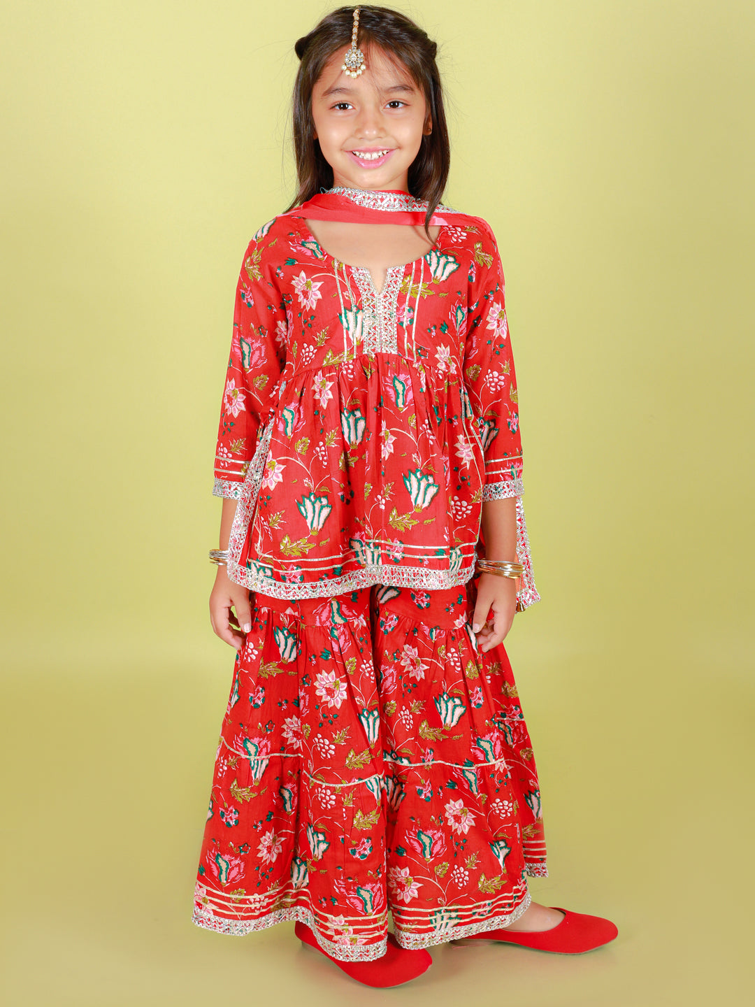 Sharara, kurta and Duptta set