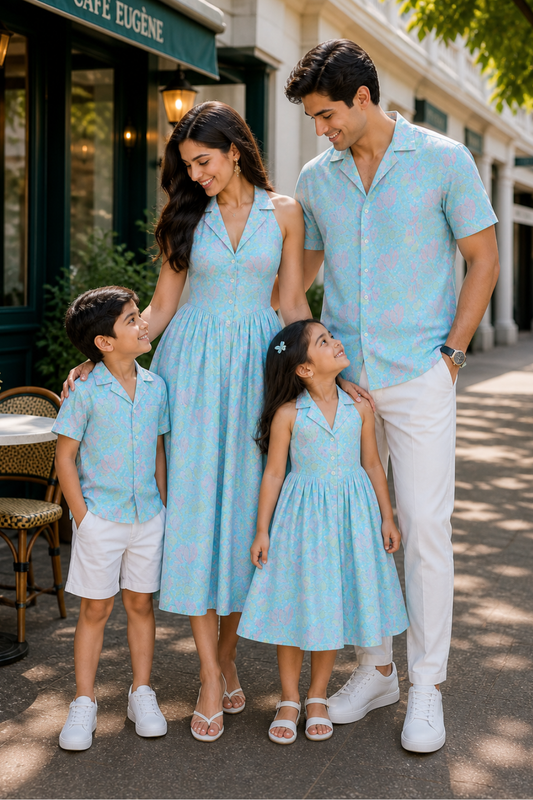 Aqua Petal | Family Matching Outfit