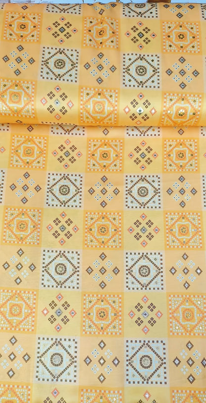 Father-Son Yellow Printed Kurta Pajama Combo Set