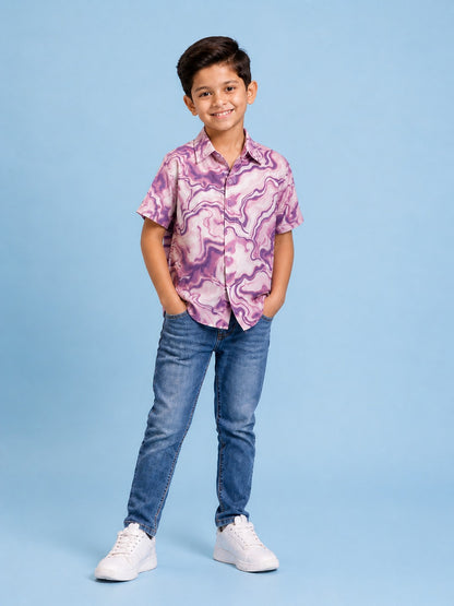 twist and tradition  print Boys shirts