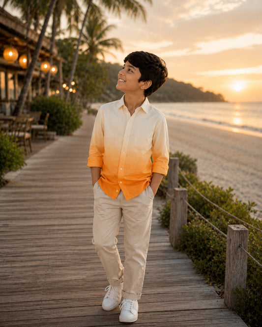 Sunset Ombre Boys shirts