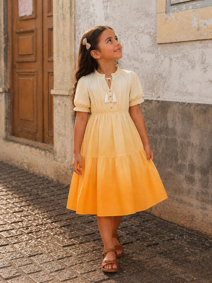 Sunset Ombre girl dress