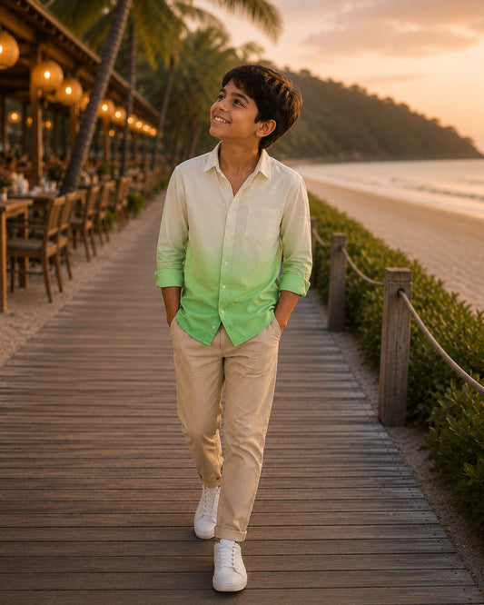 Mint Ombre Boys shirts