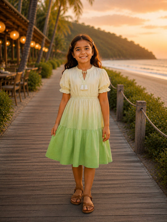 Mint Ombre girl dress
