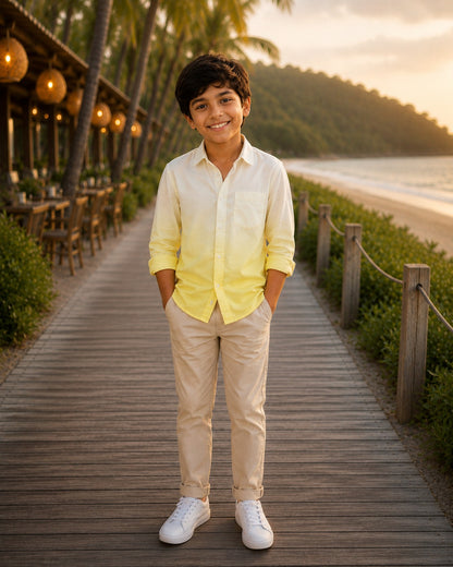 Citrus Ombre | Father-Son Shirt Matching Set