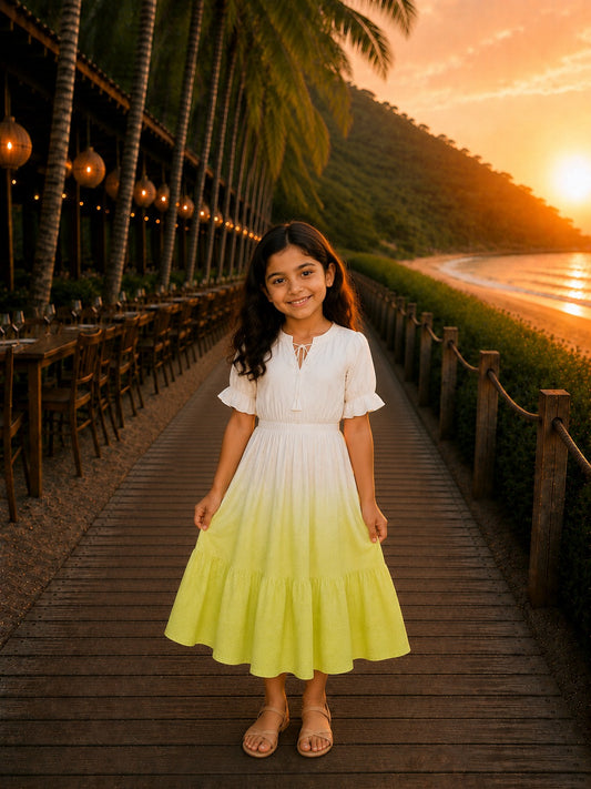 Paradise Ombre Girl Dress