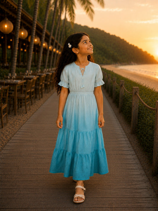 Ocean Ombre Girl Dress