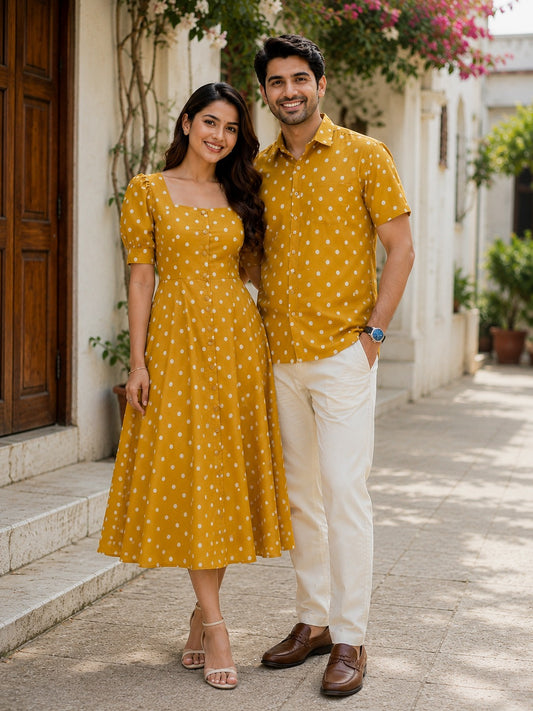 Golden Polka | Couple Matching Outfit☀️💛
