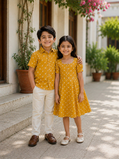 Golden Polka | Family Matching Outfit
