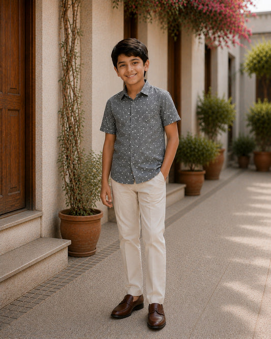 Pebble Grey Boys shirts