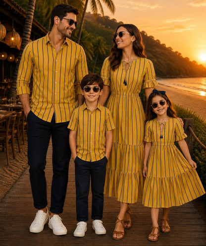 Sunburst Stripes | Family Matching Outfit