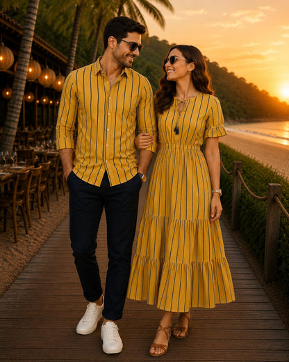 Sunburst Stripes  | Couple Matching Outfit☀️💛