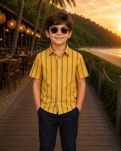 Sunburst Stripes | Father-Son Shirt Matching Set