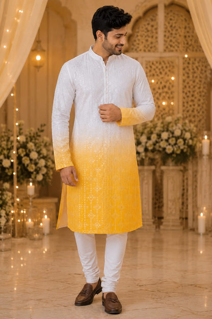Sunehri Saaj | Saree & Kurta Couple Set