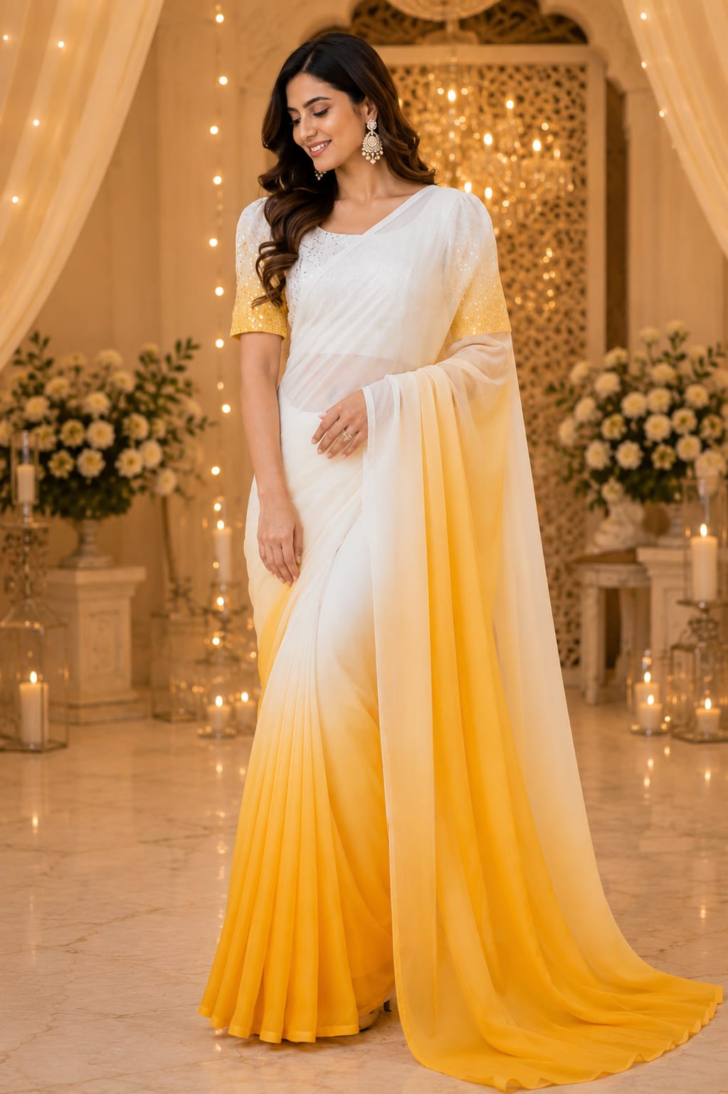 Sunehri Saaj | Saree & Kurta Couple Set
