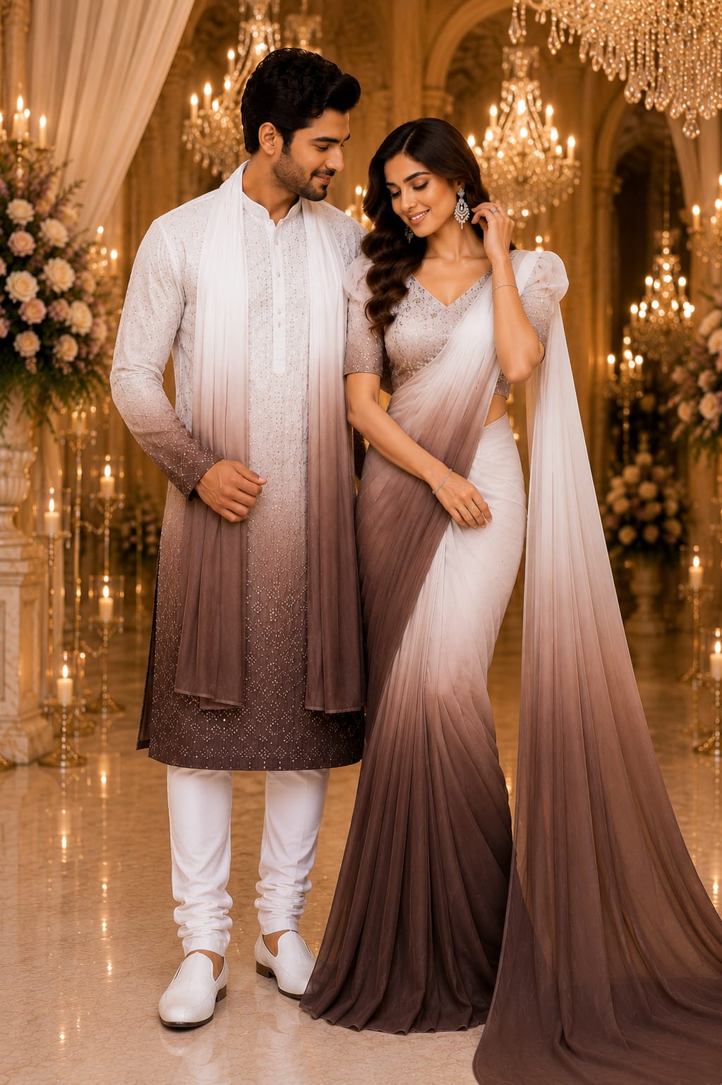 Naaz Nazaakat | Saree & Kurta Couple Set