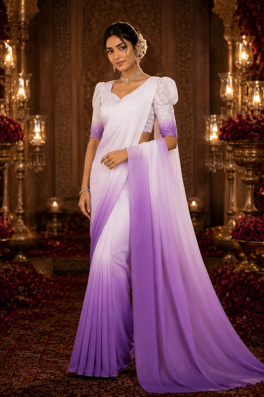 Lilac Riwaaz  | Saree