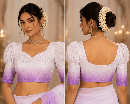 Lilac Riwaaz  | Saree