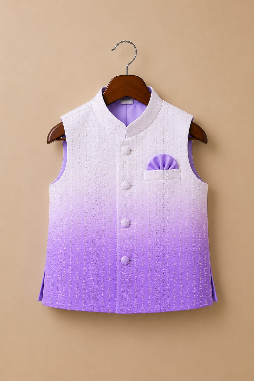 Lilac Riwaaz | Father Son Nehru Jacket Combo