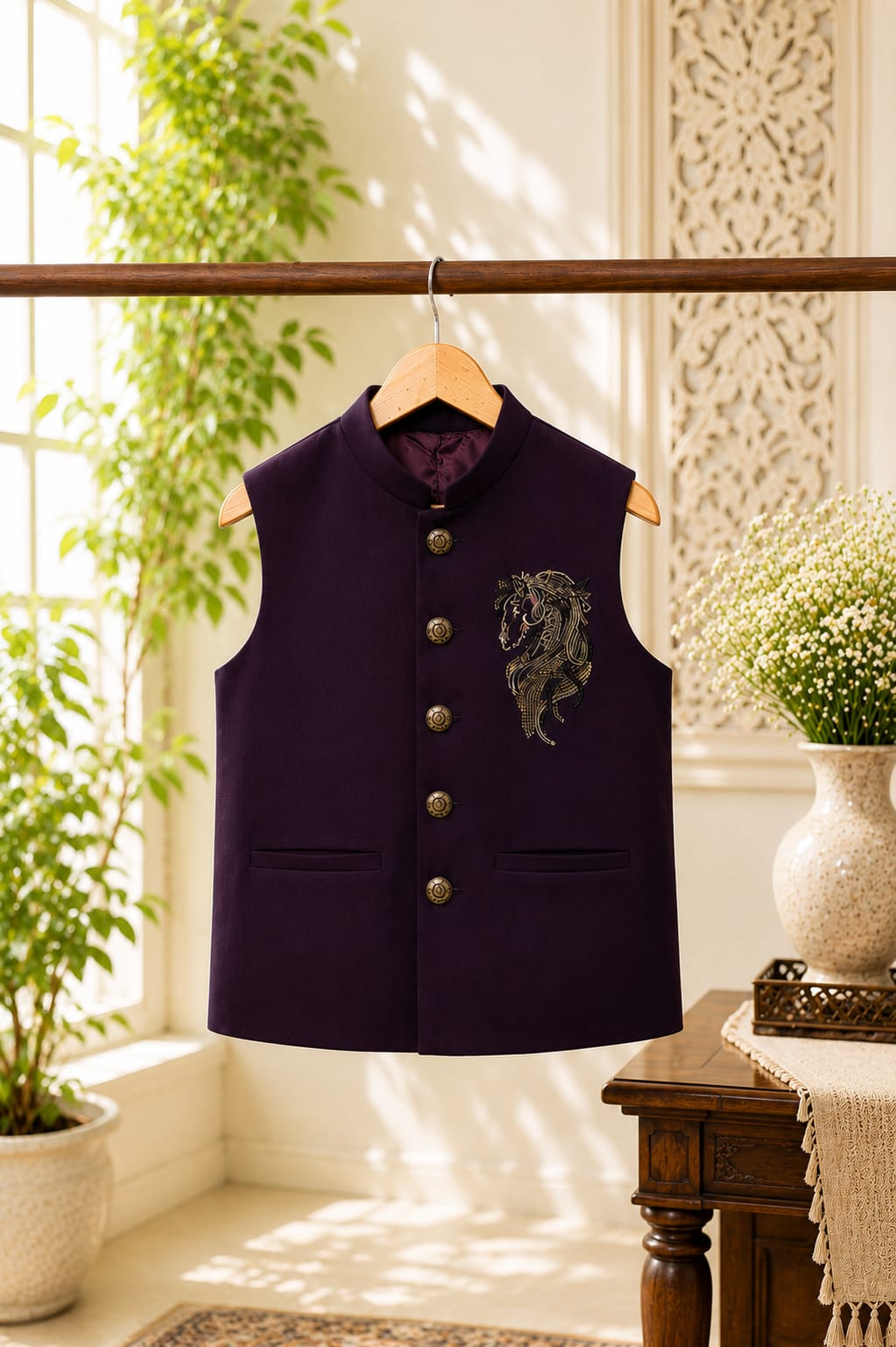 Royal Stallion | Father Son Nehru Jacket Set