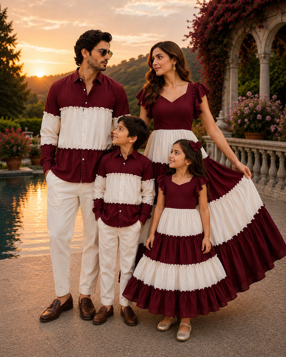 Royal Burgundy | Family Matching Outfit