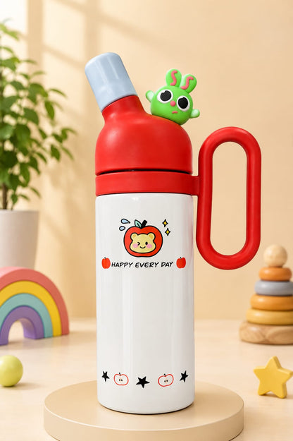 Cartoon Kids Stainless Steel Water Bottle With Handle