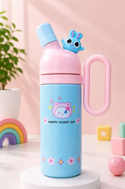 Cartoon Kids Stainless Steel Water Bottle With Handle