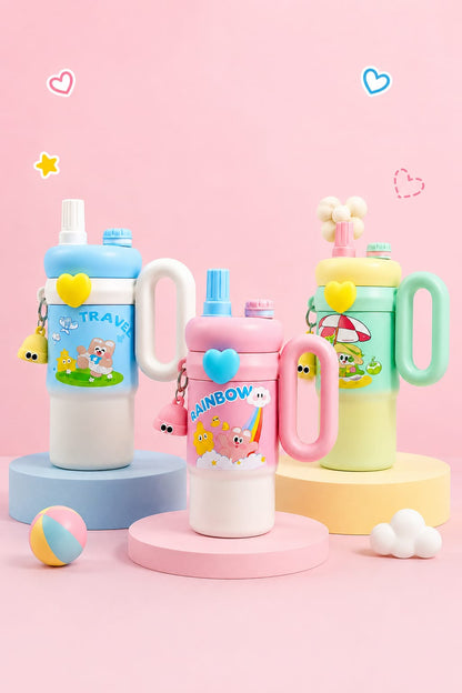 Rainbow Stainless Steel Kids Water Bottle