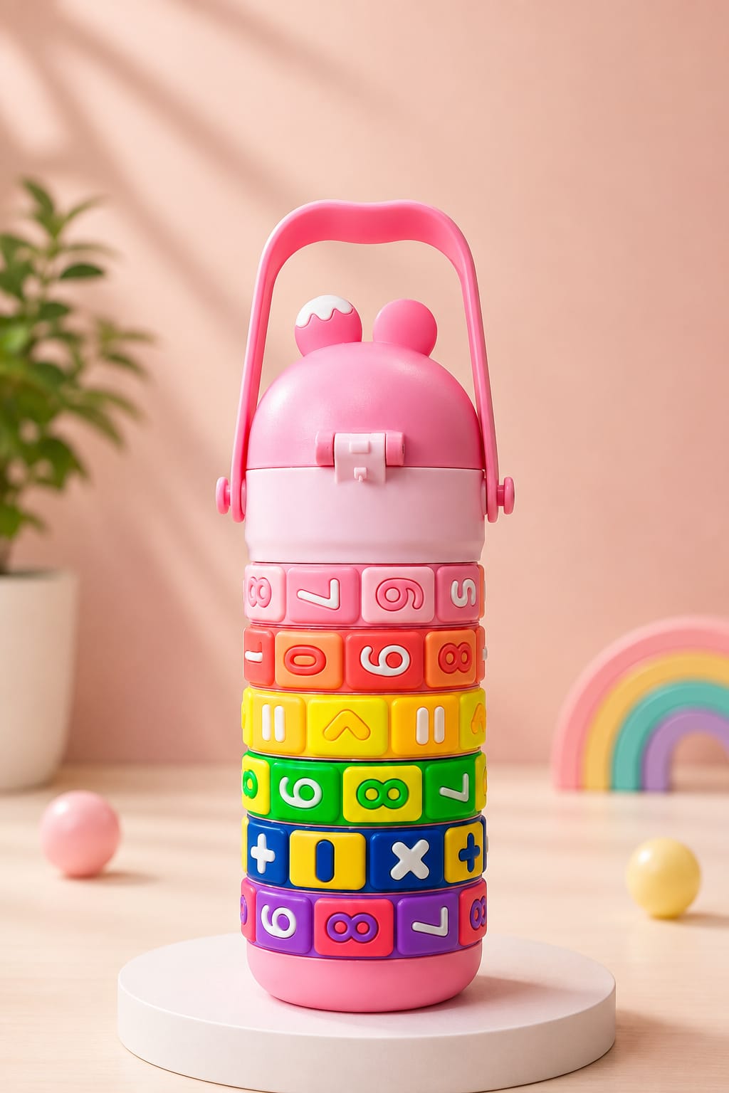 Math Learning Puzzle Water Bottle