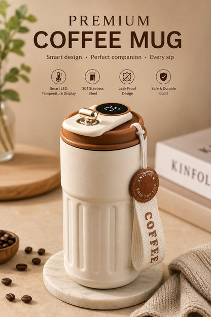 Smart Temperature Display Coffee Mug
