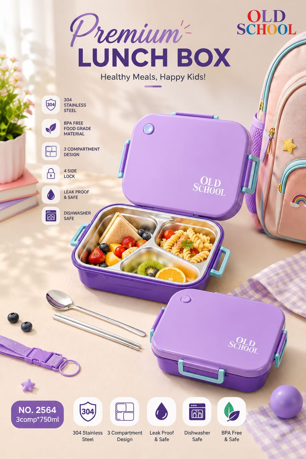 Old School Premium Lunch Box