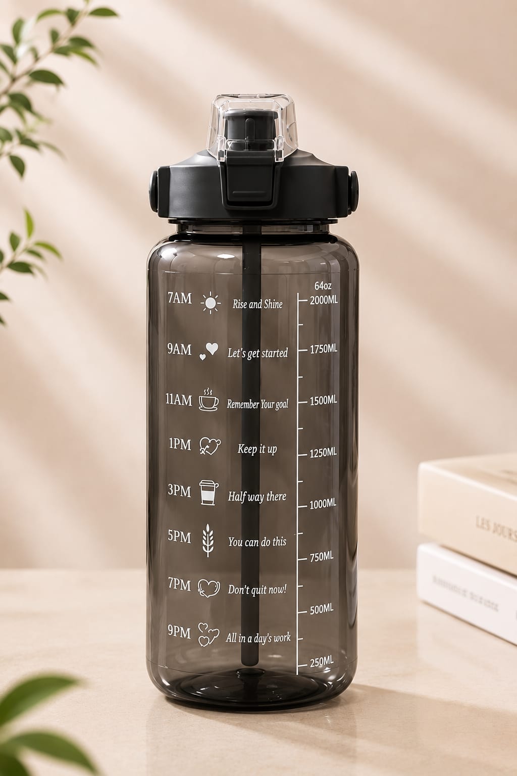 Motivational Plastic Water Bottle