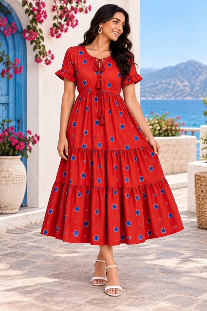 Red Star Print | Family Matching Outfits Set