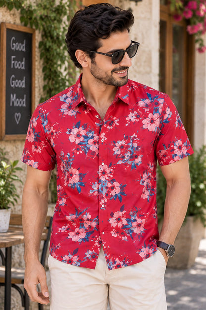 Tropical Floral | Father-Son Shirt Matching Set