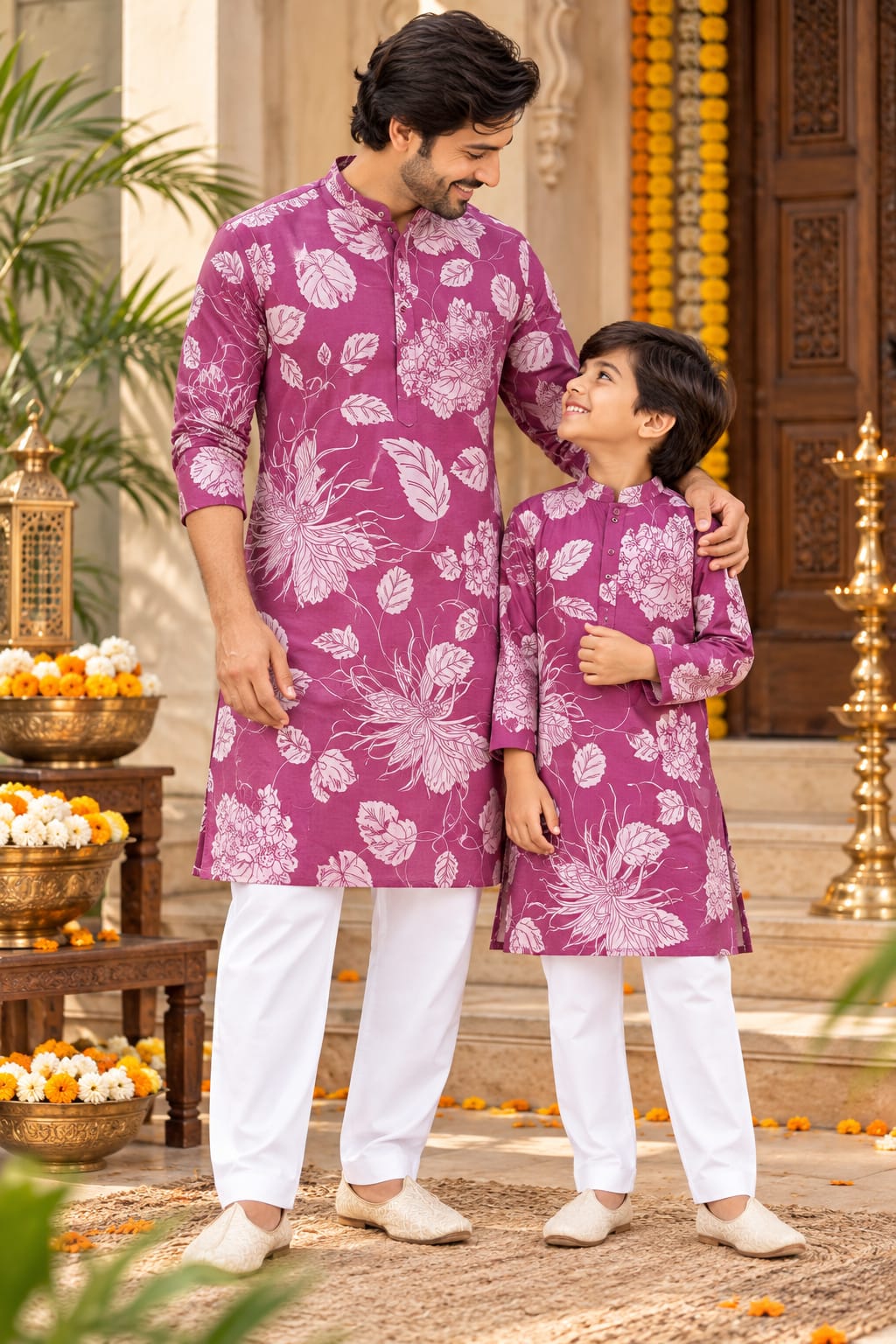 Father-Son Shahi Gulbahar Combo Set