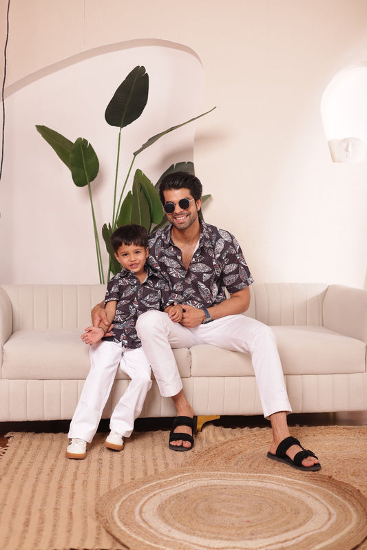 Print shirt for Father & son  combos