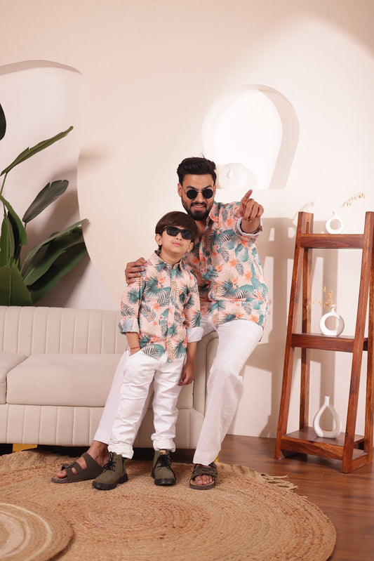 Print shirt for Father & son  combos